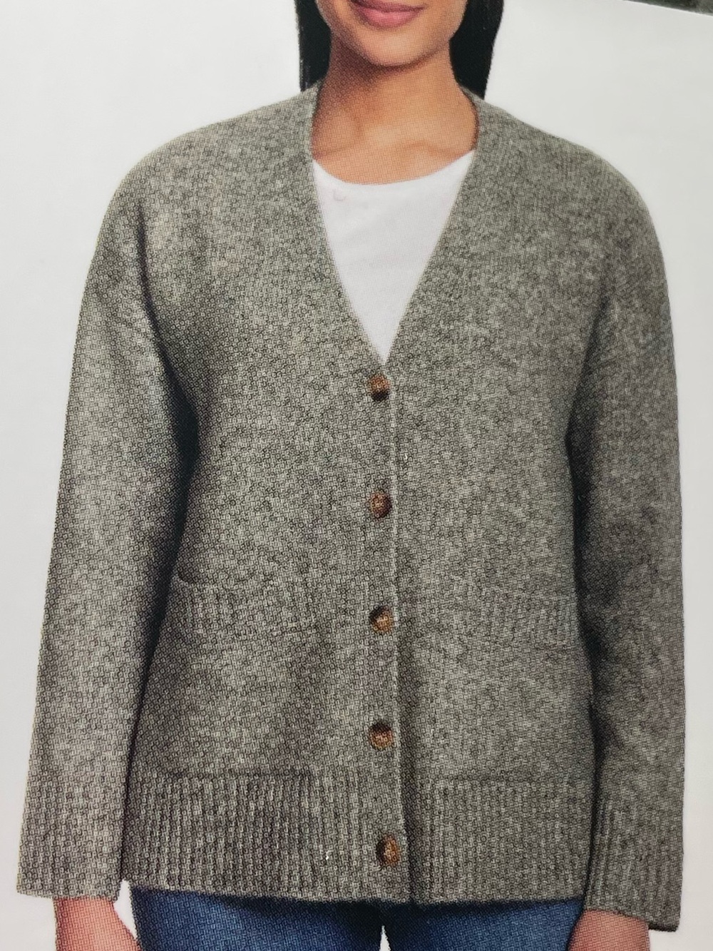 NEW 🦋 ELLA MOSS Green Button-Up Cardigan Sweater | Medium